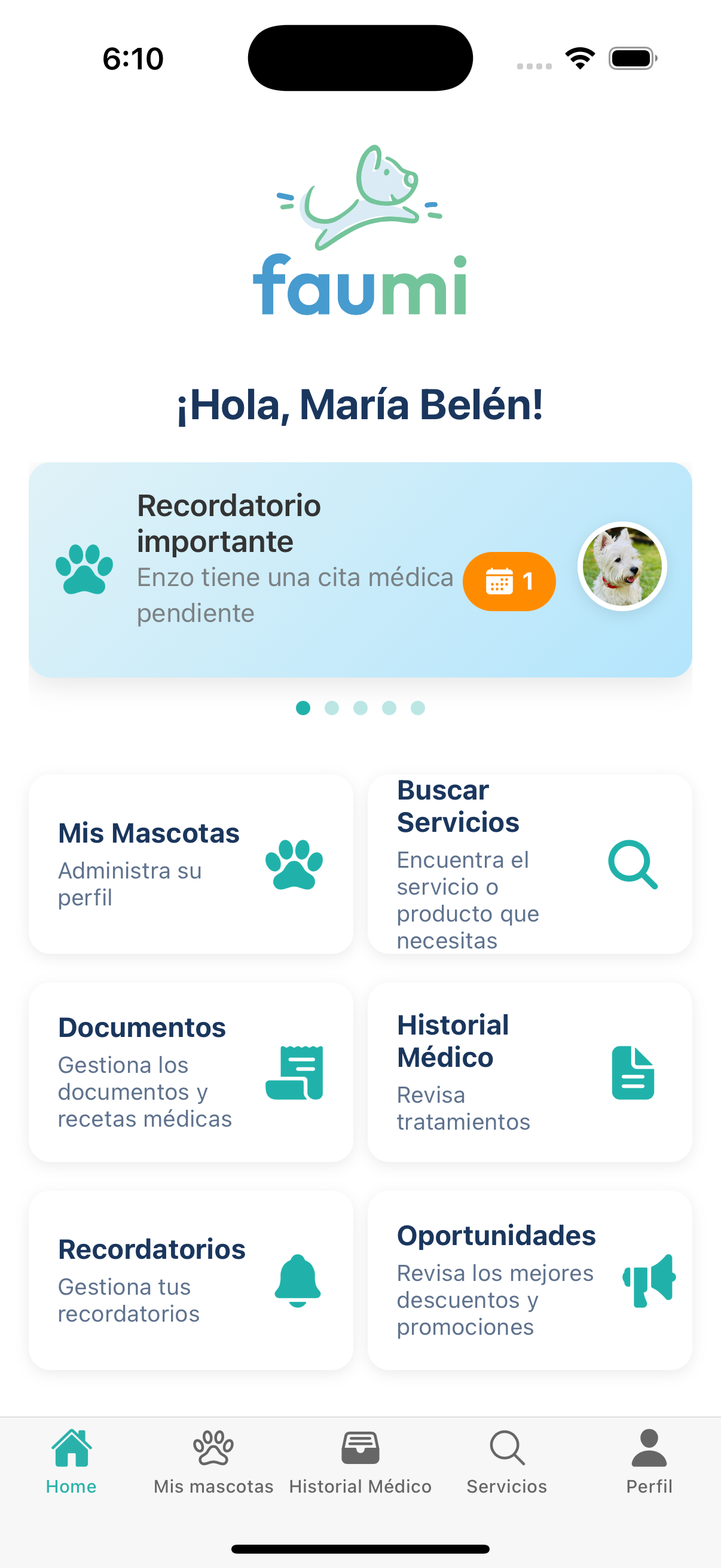 Gestión de mascotas